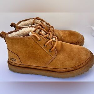 UGG Chestnut Suede Chukka Boots Women’s 11 Shearling Lined
